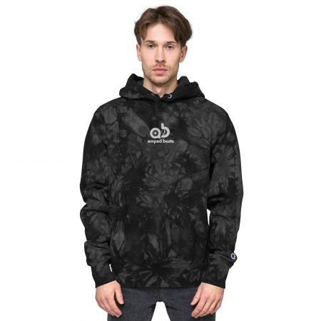 Amped Beats - Unisex Champion tie-dye hoodie