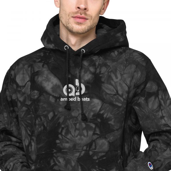 Amped Beats - Unisex Champion tie-dye hoodie - Image 4
