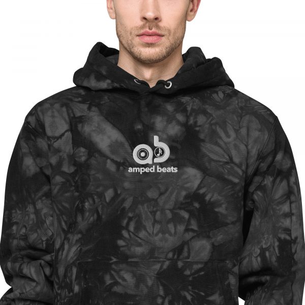 Amped Beats - Unisex Champion tie-dye hoodie - Image 2
