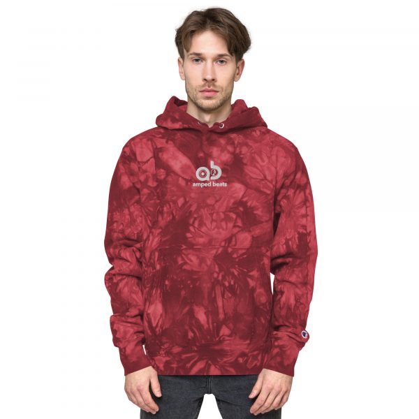 Amped Beats - Unisex Champion tie-dye hoodie - Image 12