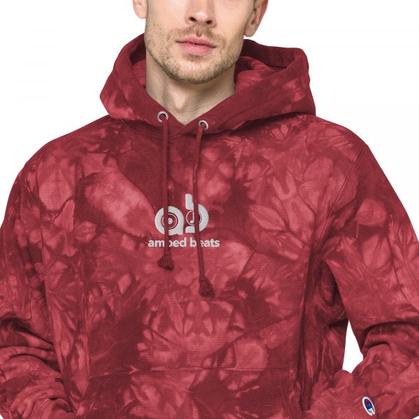 Amped Beats - Unisex Champion tie-dye hoodie - Image 14