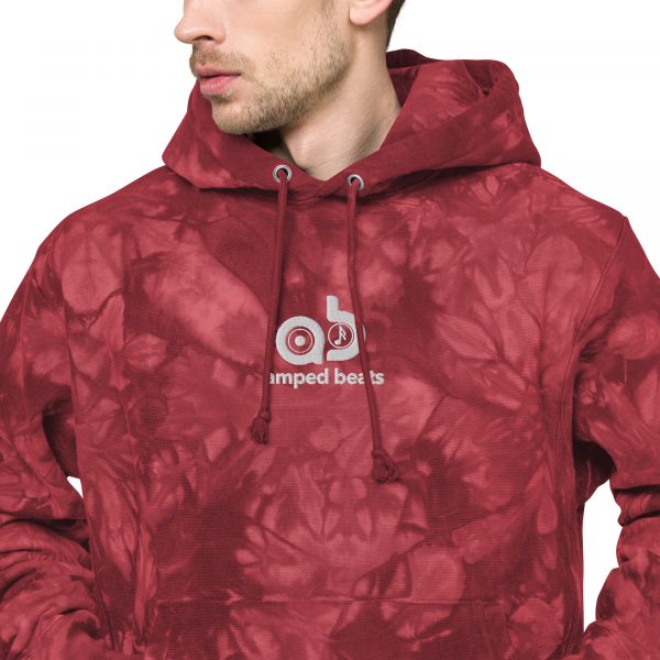 Amped Beats - Unisex Champion tie-dye hoodie - Image 15