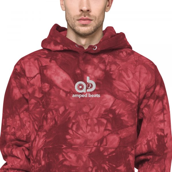 Amped Beats - Unisex Champion tie-dye hoodie - Image 11