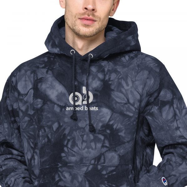 Amped Beats - Unisex Champion tie-dye hoodie - Image 9