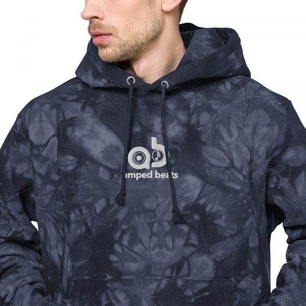 Amped Beats - Unisex Champion tie-dye hoodie - Image 10