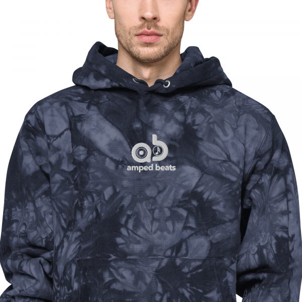 Amped Beats - Unisex Champion tie-dye hoodie - Image 6